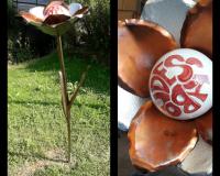 Bild: Blume mit Metall 